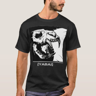 Calavera de gato en camiseta de manga larga de jap