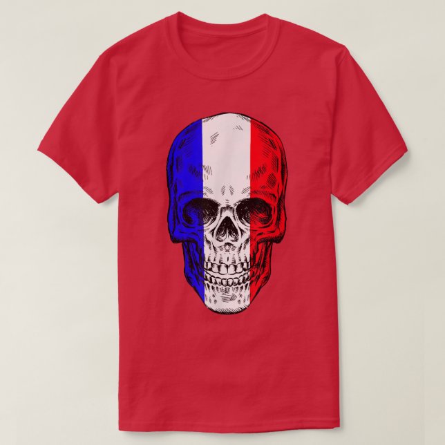 Calavera de Guay con copia de camiseta con bandera (Diseño del anverso)