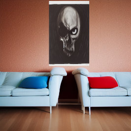 Calavera de maldad pura | Poster de arte de IA