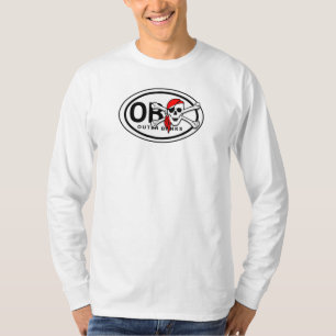 Calavera de OBX y camiseta pirata de los huesos cr