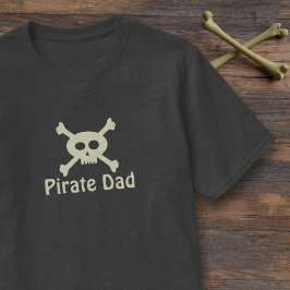 Calavera de papá pirata y camiseta masculina de lo