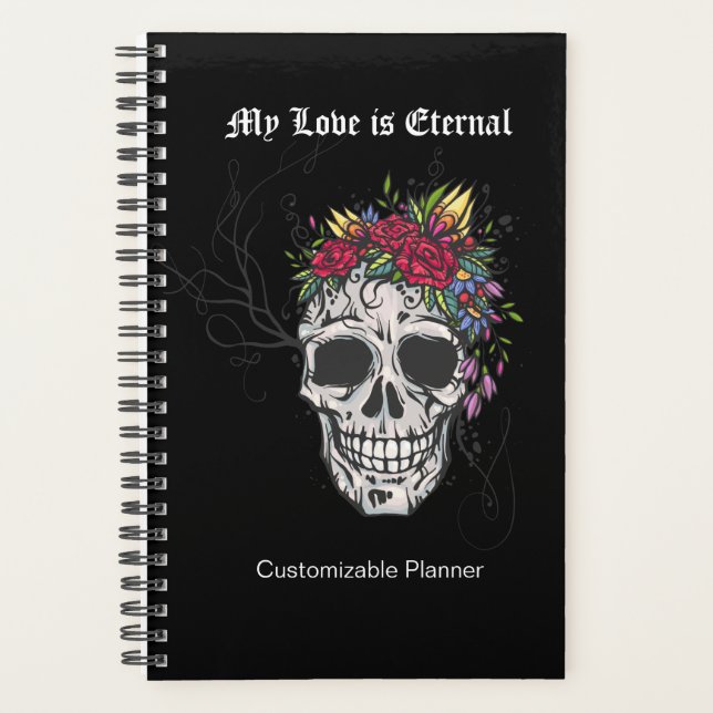 Calavera de personalizable del planificador de la  (Anverso)