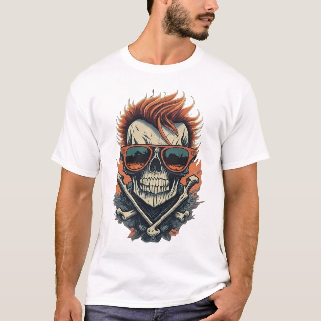 Calavera de Rockstar y camiseta de Crossbone (Anverso)