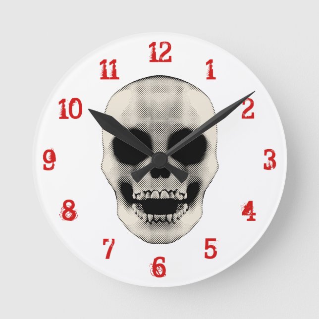 Calavera de semitono: Reloj de pared (Anverso)