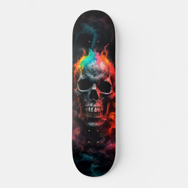 Calavera de skateboard de Halloween (Anverso)