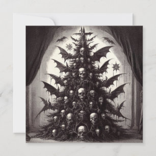 Calavera de terror árbol de Navidad goth Navidad