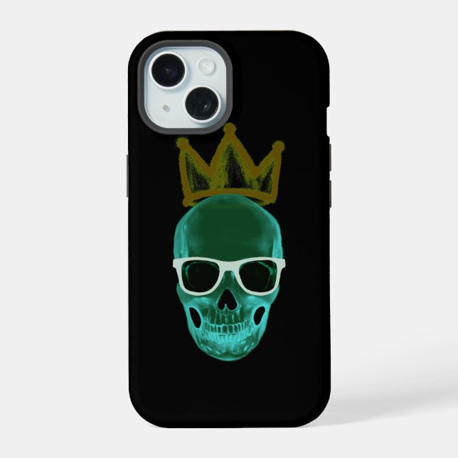 Calavera de vidrio y corona (Reverso )