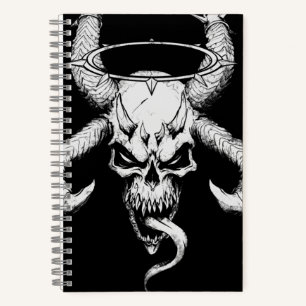Calavera divina de la muerte Cuaderno negro