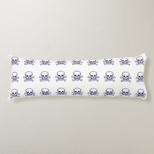 Calavera en almohada corporal de huesos