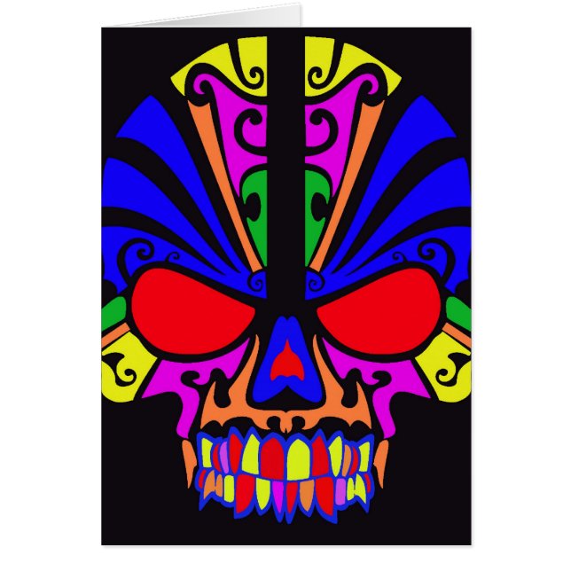 Calavera en color (Frente)