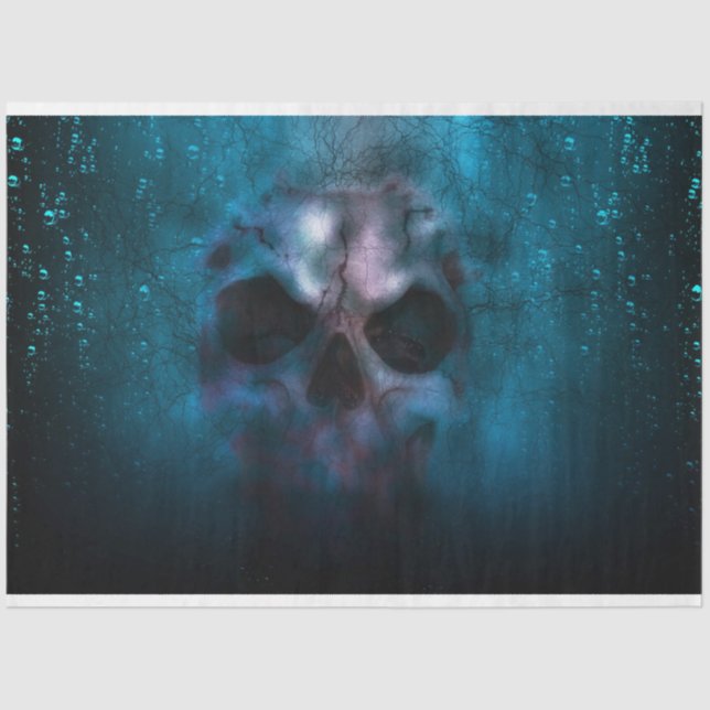 Calavera en el espacio 15 Papel de tono de desunió (Anverso)