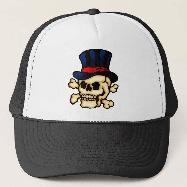 Calavera en sombrero superior (Anverso)