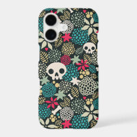 Calavera entre flores