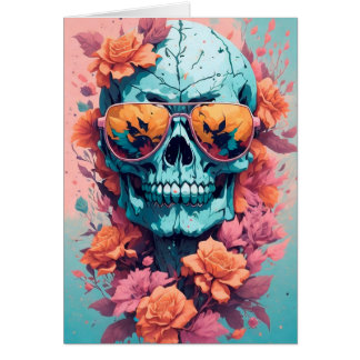 Calavera Floral Colorida