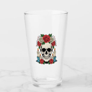 Calavera Floral con Velas Halloween