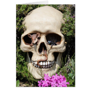 Calavera - Gothic, tarjeta/