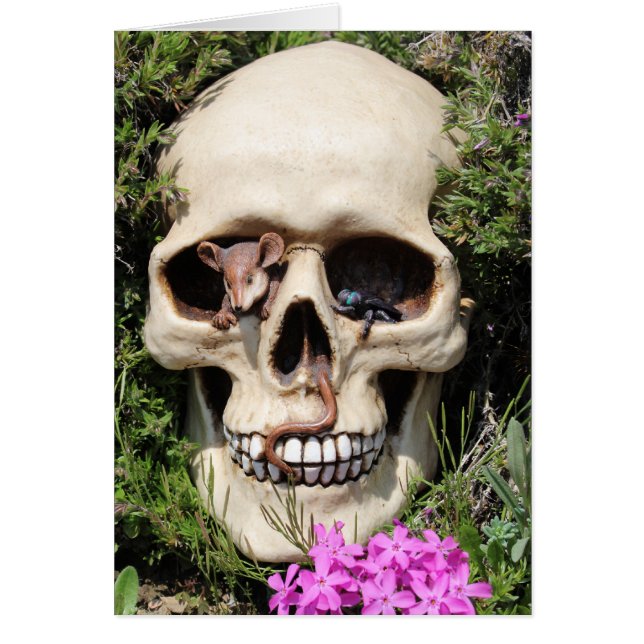 Calavera - Gothic, tarjeta/ (Frente)