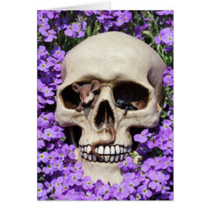 Calavera - Gothic, tarjeta/