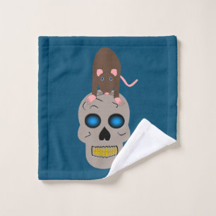 Calavera gótica y Rat Halloween