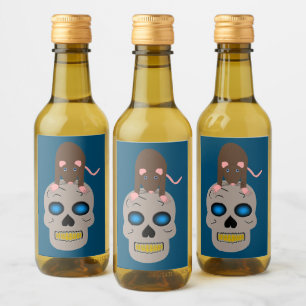 Calavera Gótica y Rata Halloween