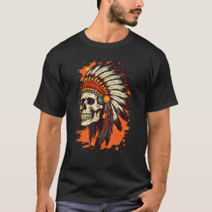 Calavera hindú cabeza de camiseta de la cabeza de
