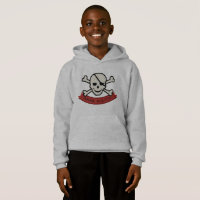 Calavera - Hoodie Pullover para niños
