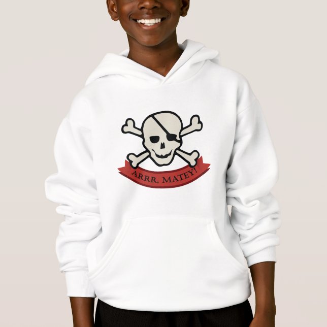 Calavera - Hoodie Pullover para niños (Anverso)