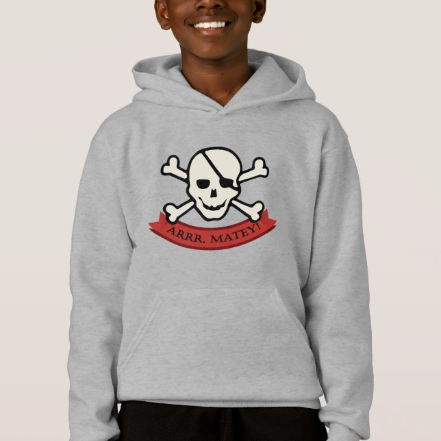 Calavera - Hoodie Pullover para niños (Anverso)