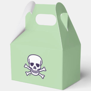 Calavera n Huesos cajas de favores verdes gable l