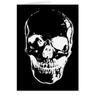 Calavera negra - Imagen negativa