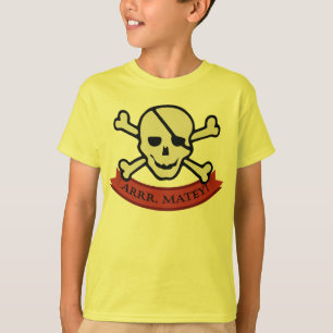 Calavera - Niños amarillos colocan la camiseta sin