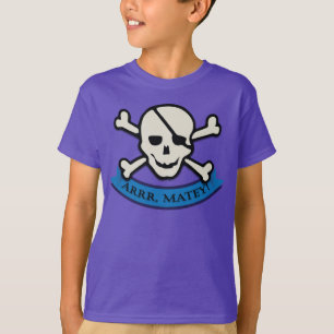 Calavera - Niños morados colocan la camiseta sin 