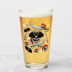 Calavera pirata con sabers cruzados