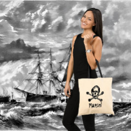 Calavera pirata y Bolsa de huesos cruzados