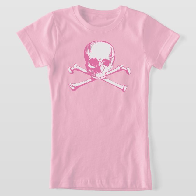 Calavera Rosa Y Camiseta Cruzada (Distribución)