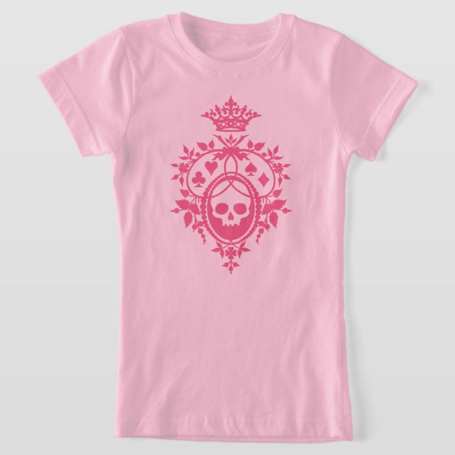 Calavera Rosa Y Cartas Con Camiseta Escudo (Distribución)