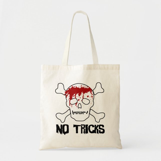 Calavera sangrienta y bolsa de huesos cruzados (Frente)