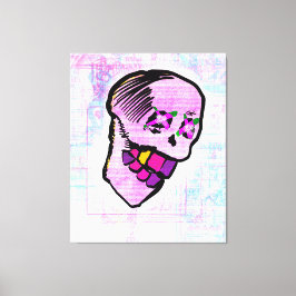 Calavera Skull pGeek Arte NFT Púrpura Rosa