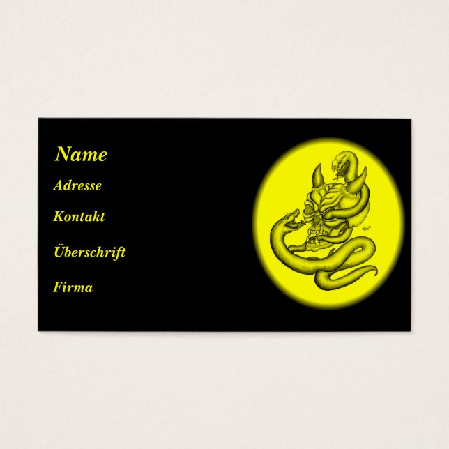 Calavera - Teufelschädel mit Schlangen (Frente)