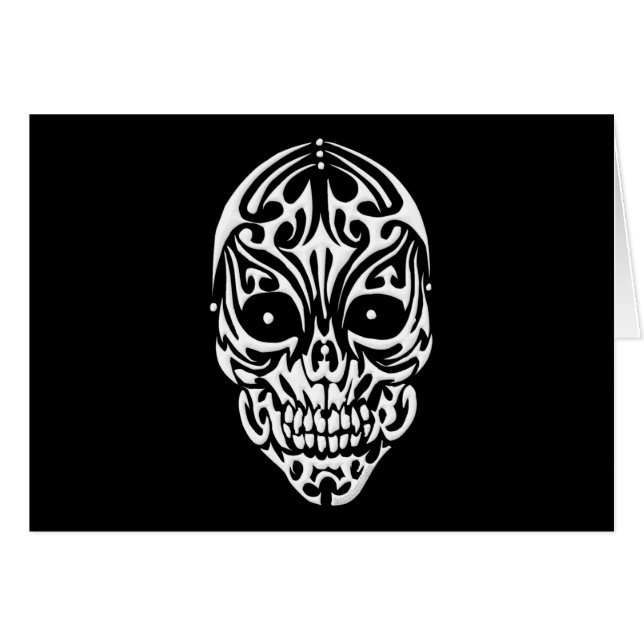 Calavera tribal (Anverso (Horizontal))