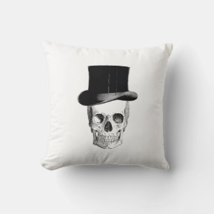 Calavera vintage con almohada de Tophat