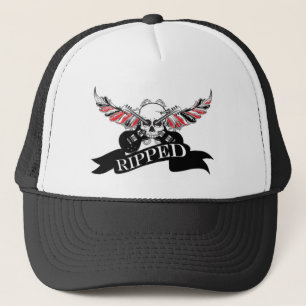 Calavera y alas Gorras arrancadas