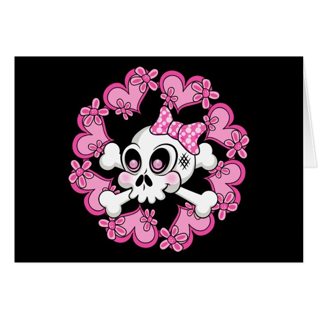 Calavera y corazones (Anverso (Horizontal))