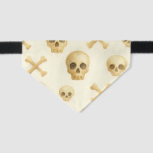 Calavera y huesos al acuarela | Espeluznante lindo