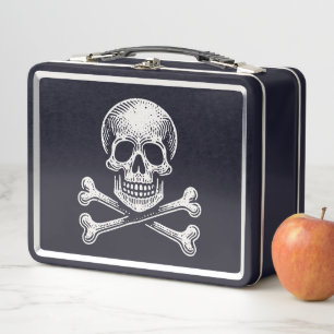 Calavera y huesos cruzados