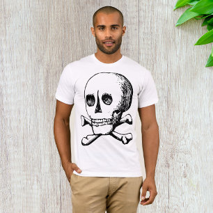 Calavera Y Huesos Mens Camiseta