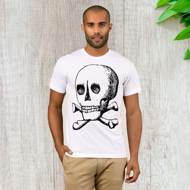 Calavera Y Huesos Mens Camiseta (Subido por el creador)