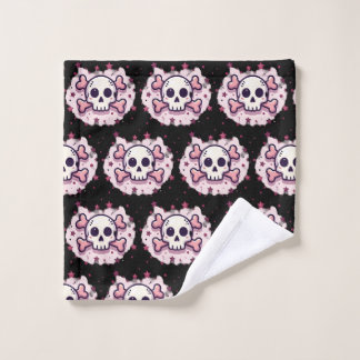 Calavera y Huesos Rosa Pastel
