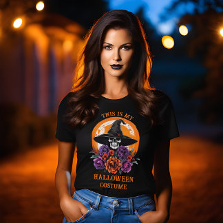 Calavera y Rosas Esta es mi Camiseta de Disfraz de