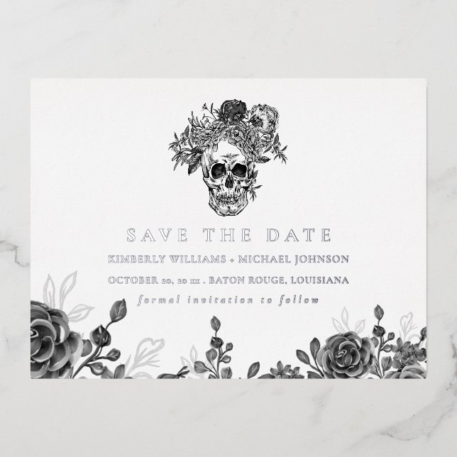 Calavera y Rosas salvan el anuncio de la fecha (Anverso)